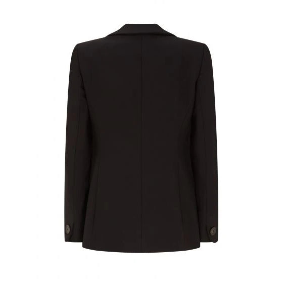 Tailored One Button Wool Stretch Jacket
