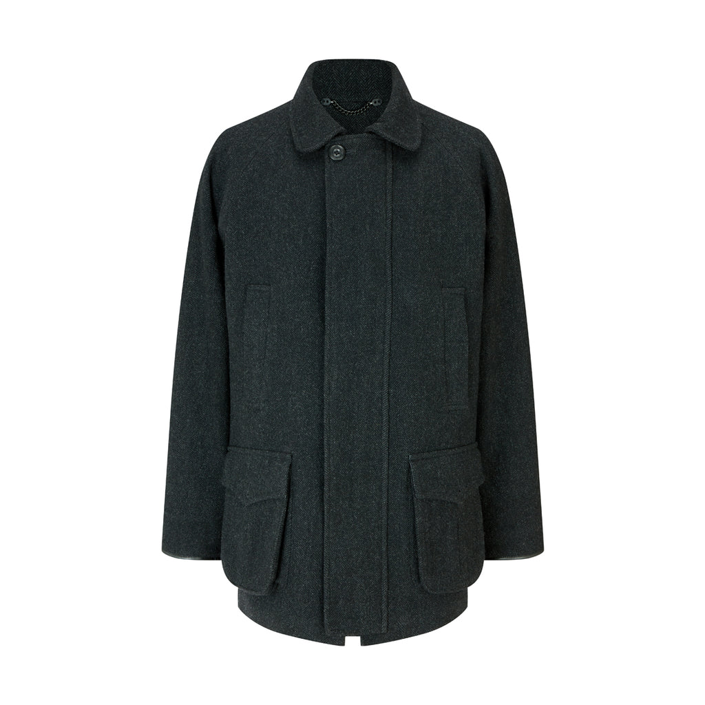 Ede & Ravenscroft | Farnworth Herringbone Jacket | Charcoal