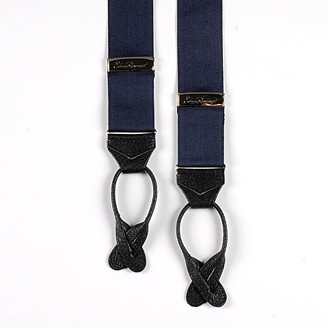 Navy Barathea Braces