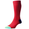 Salton Red Contrast Hell and Toe Socks