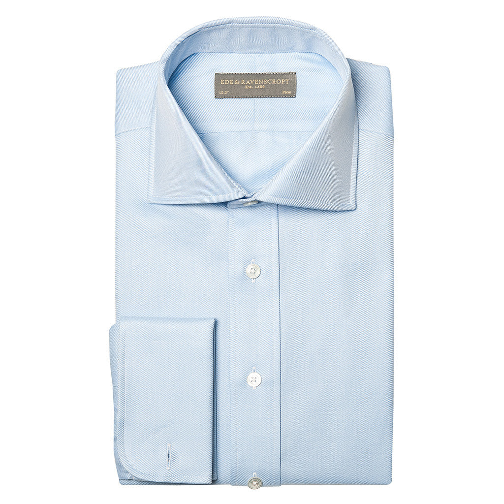 Angus heavy twill shirt - Light blue