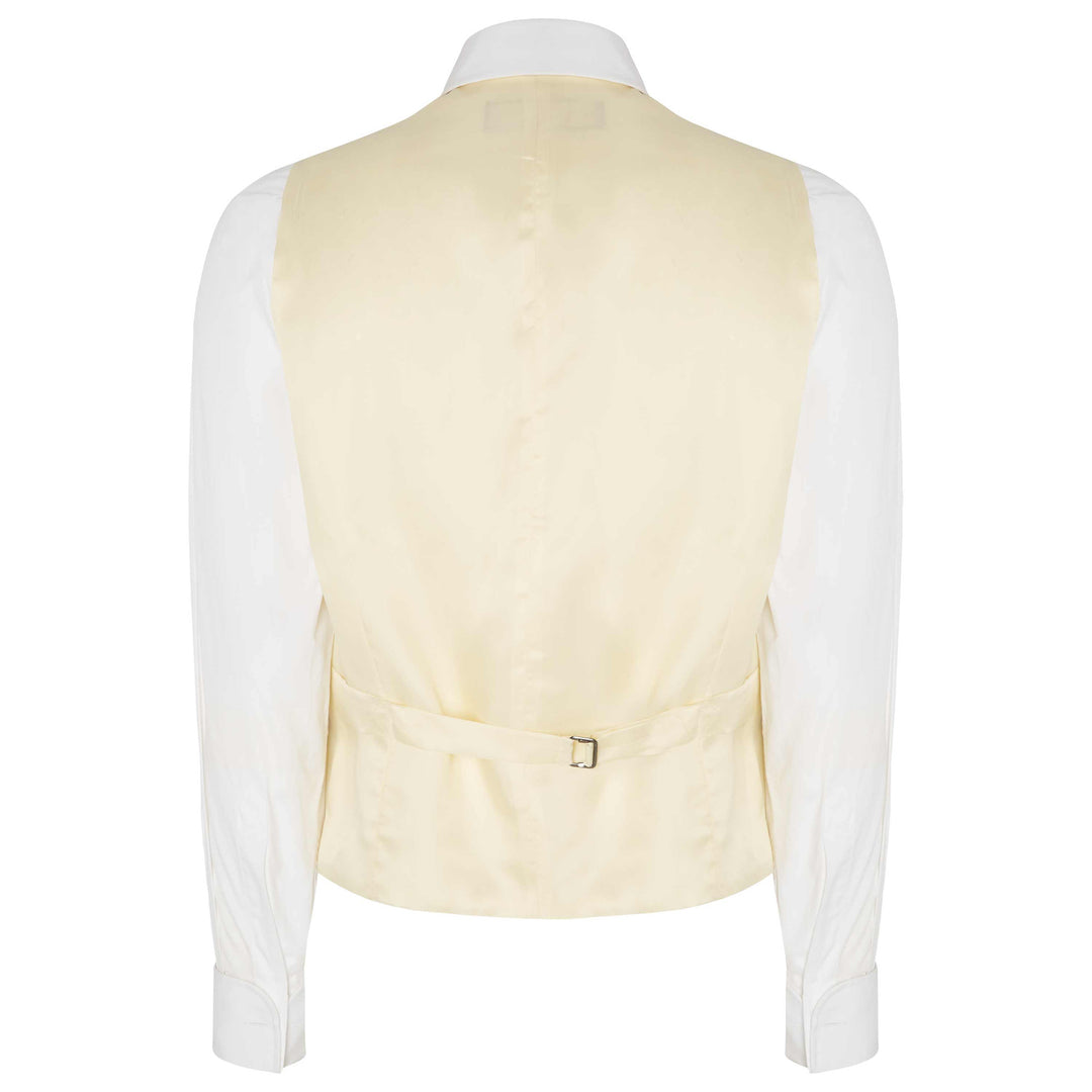 Hyde Classic Fit Linen Waistcoat - Navy 