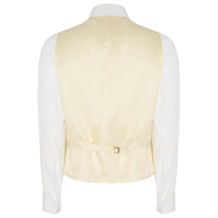 Hyde Classic Fit Linen Waistcoat - Navy 