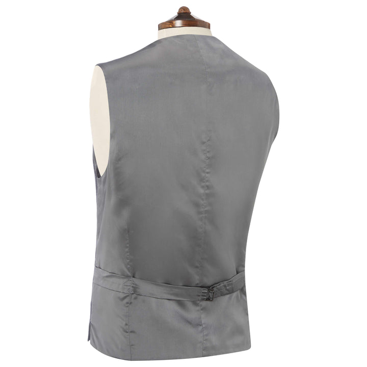 GREY NEWPORT CHALK STRIPE WAISTCOAT