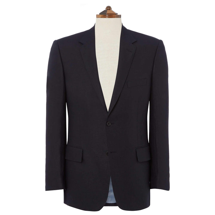 William Navy Linen Jacket - Navy