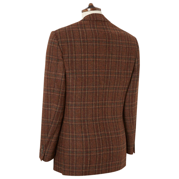 Burgundy William Check Jacket