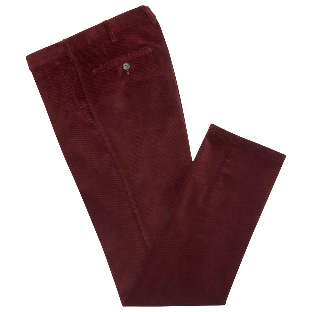 Burgundy Terrance Corduroy Trousers