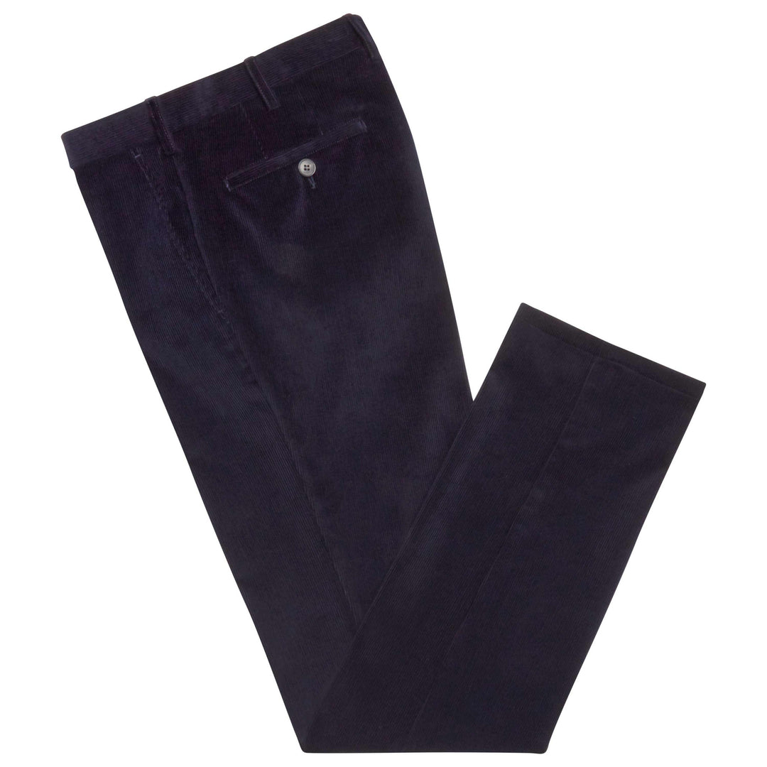 Navy Terrance Corduroy Trousers