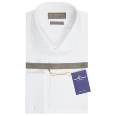 Ambrose White Royal Oxford Cotton Shirt