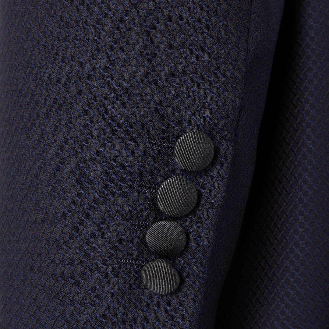 Navy Sanderson Jacquard Jacket