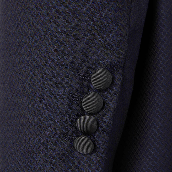 Navy Sanderson Jacquard Jacket