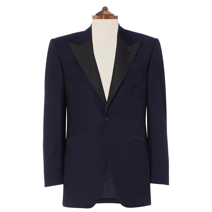 Navy Sanderson Jacquard Jacket