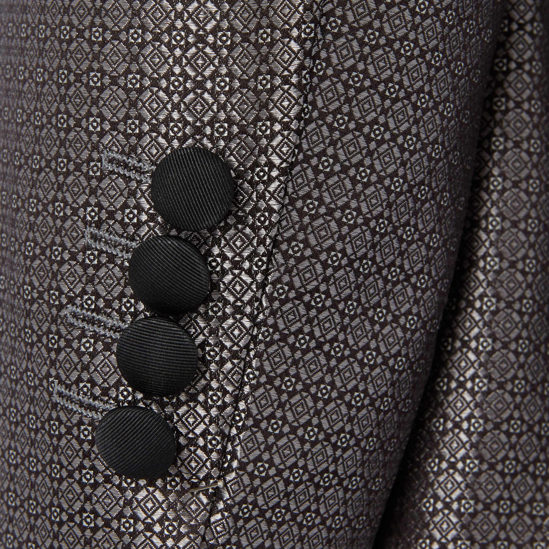 Grey Grosvenor Geometric Jacket