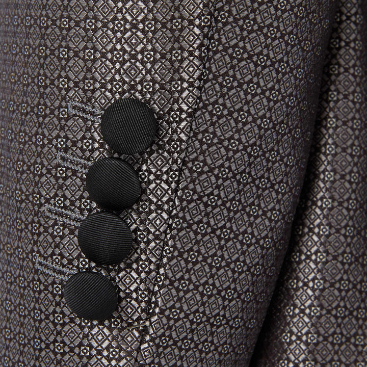 Grey Grosvenor Geometric Jacket