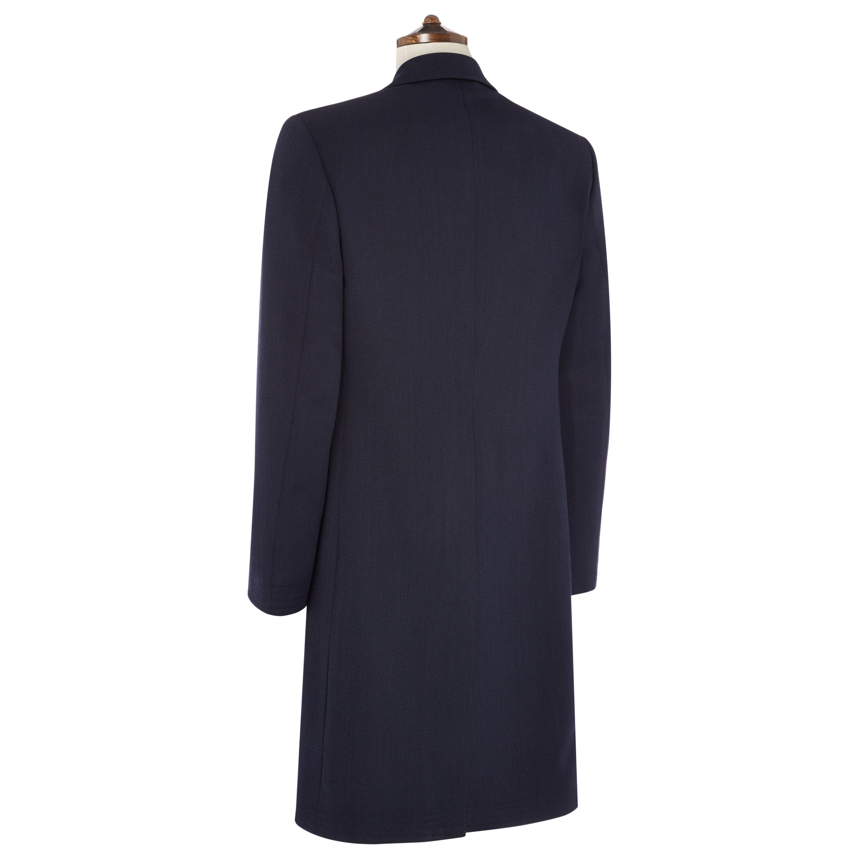 Ede & Ravenscroft | Rothbury Covert Twill Overcoat | Navy