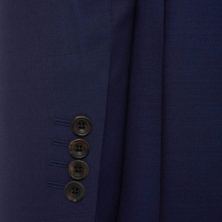 Blue Hampstead Plain Weave Suit