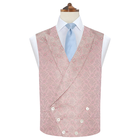 Hamish Pink Paisley Waistcoat