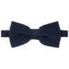 Navy Knitted Silk Bow Tie
