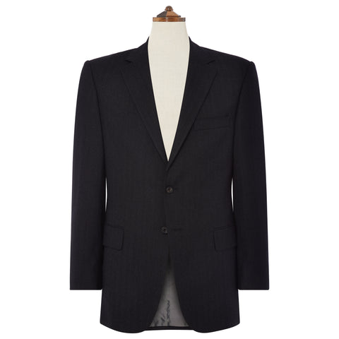 Richmond Charcoal Wide Herringbone Suit
