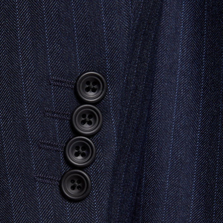 Kensington Navy Herringbone Stripe Suit