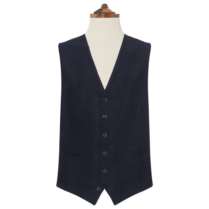 Hyde Dark Green Moleskin Waistcoat
