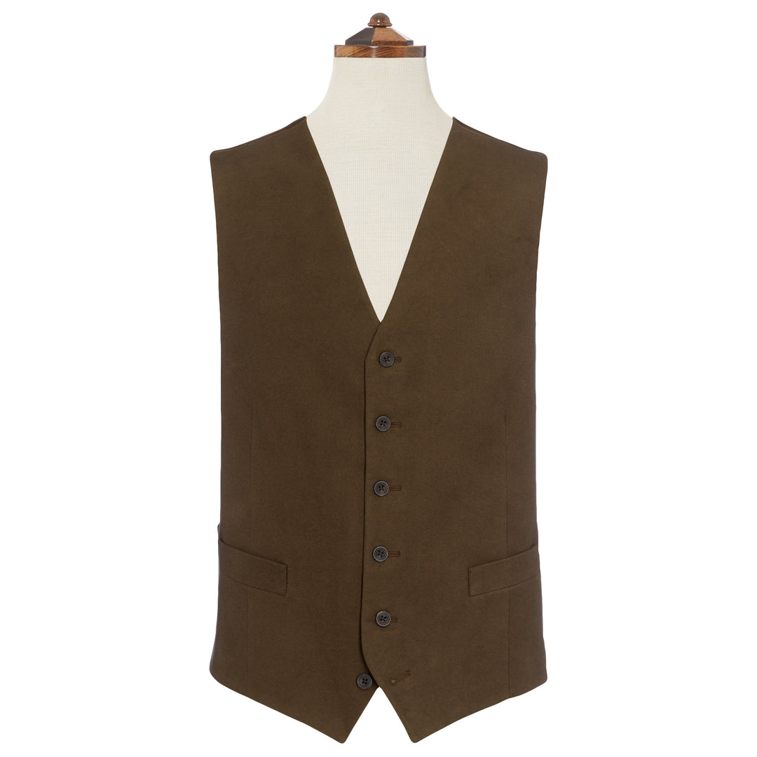Hyde Green Moleskin Waistcoat