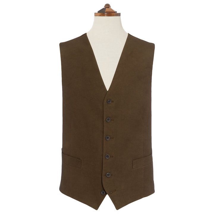 Hyde Green Moleskin Waistcoat