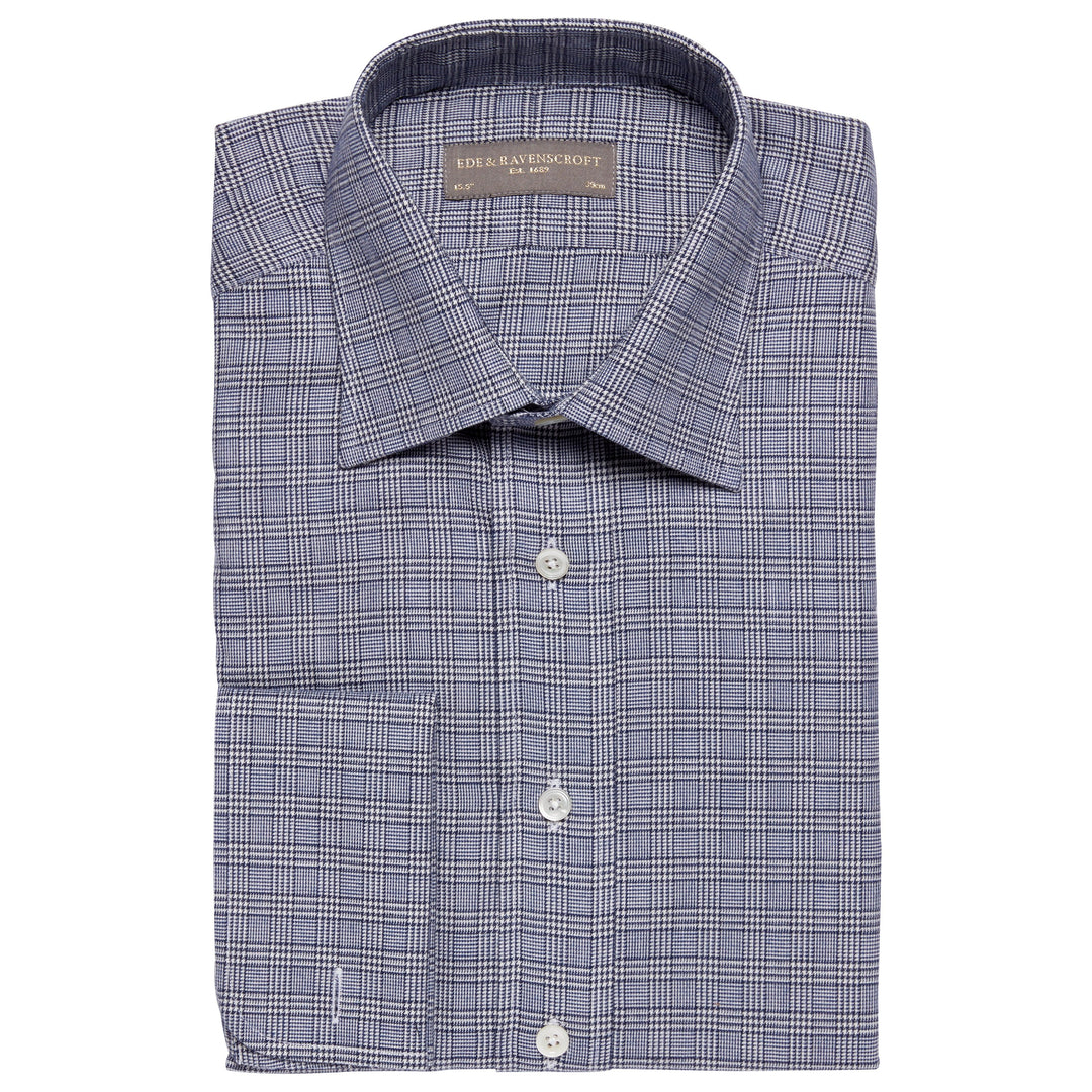 Ainsley Navy Prince of Wales Check Shirt