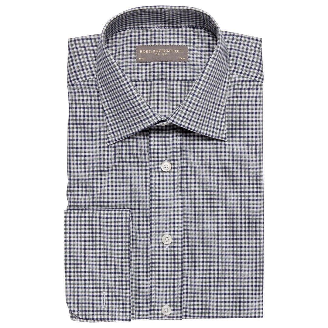 Ainsley Navy Check Shirt