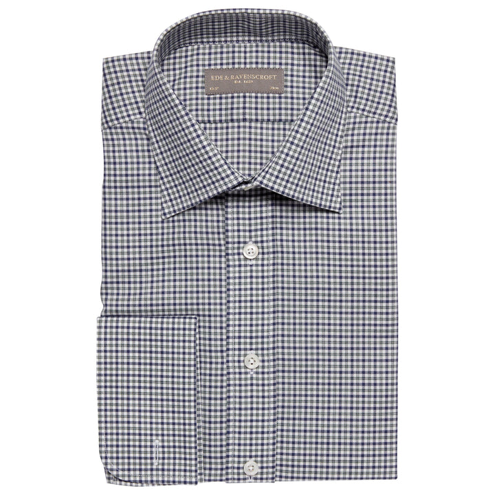 Ainsley Navy Check Shirt
