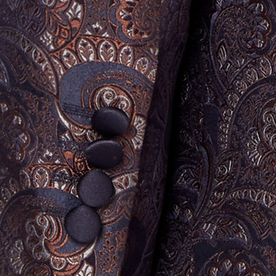 William Navy Silk Jacquard Dinner Jacket