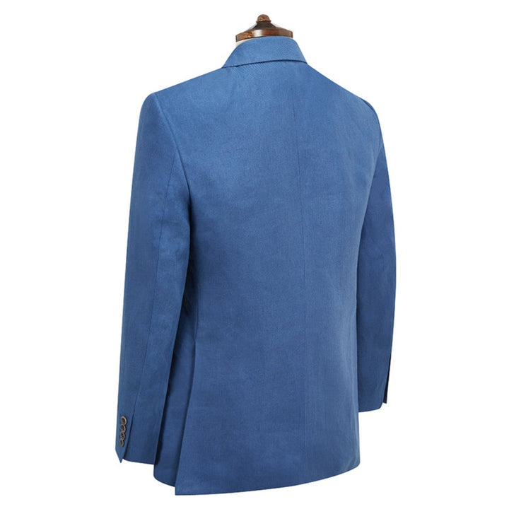 Gregory Blue Twill Linen Jacket