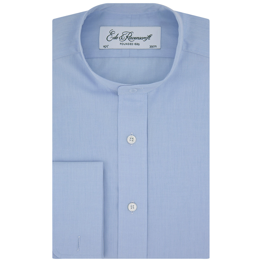 Ellis Blue Poplin Cotton Tunic Shirt