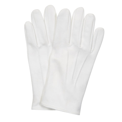 White Tie Cotton Dress Gloves