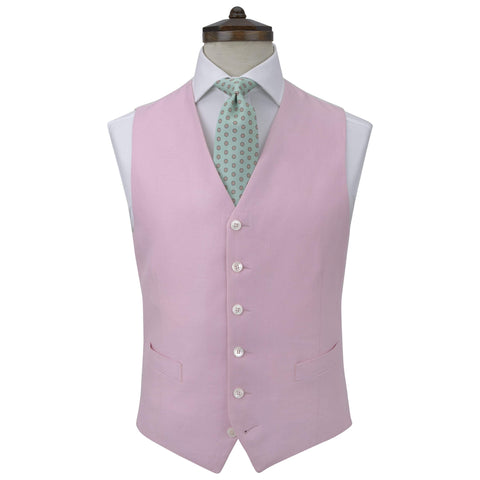 Hyde Pink Linen Waistcoat