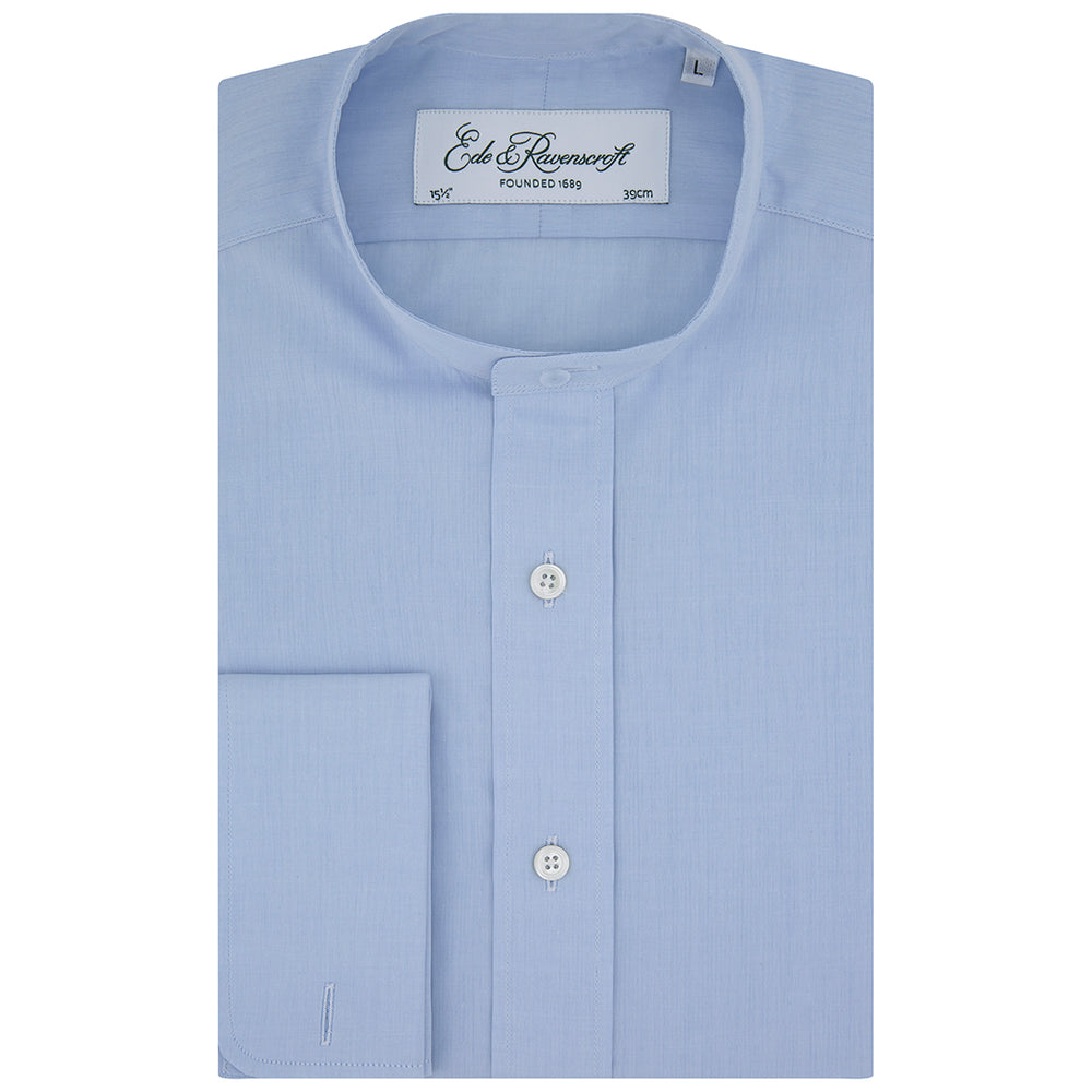 Anton Blue Poplin Cotton Tunic Shirt