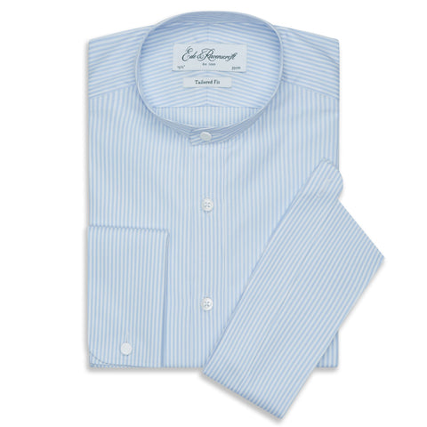 Asquith Pale Blue Stripe Tunic Shirt