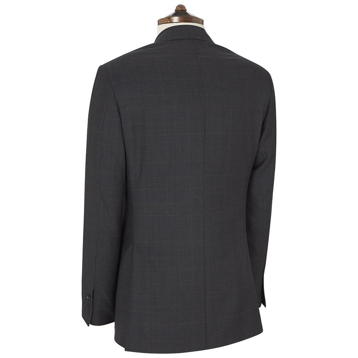 Cambridge Charcoal Camel Windowpane Check Suit