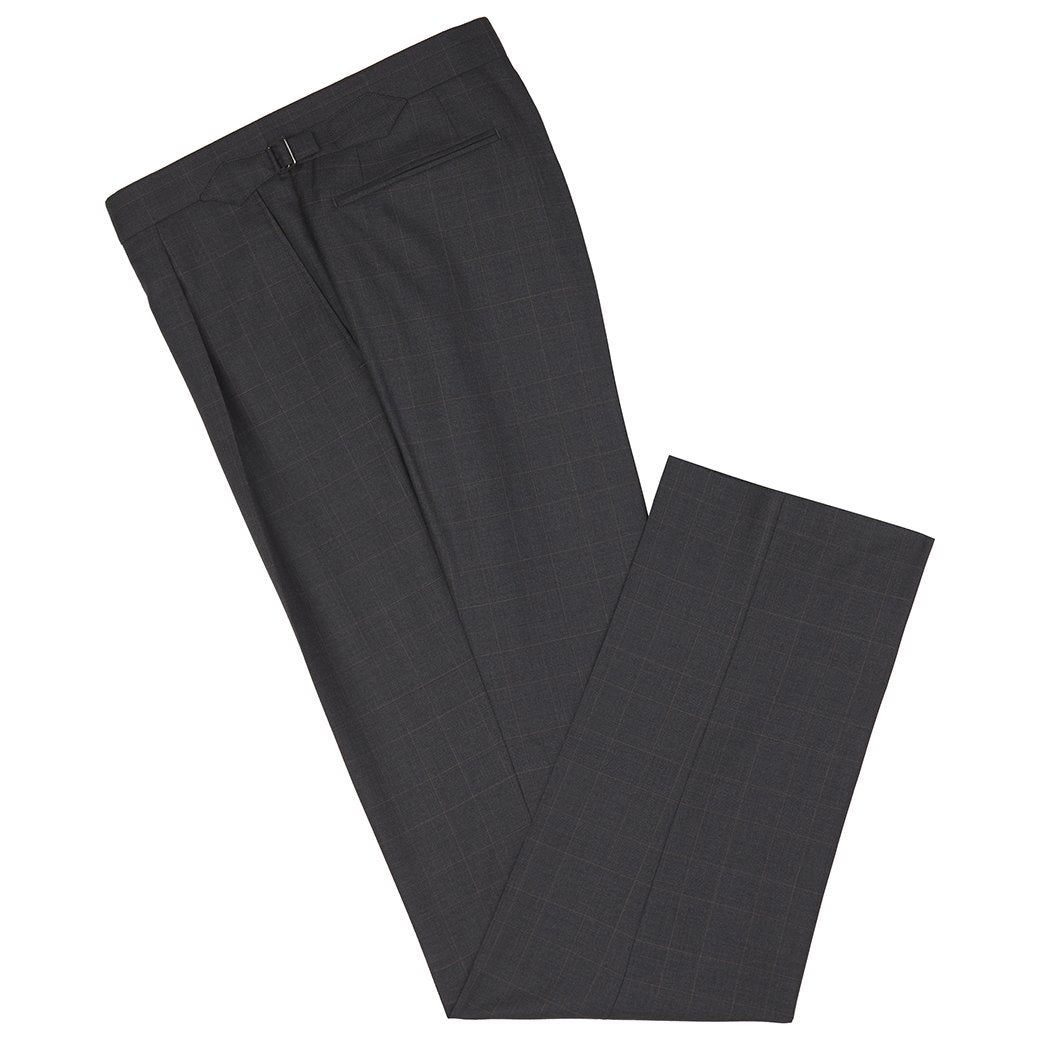 Cambridge Charcoal Camel Windowpane Check Suit