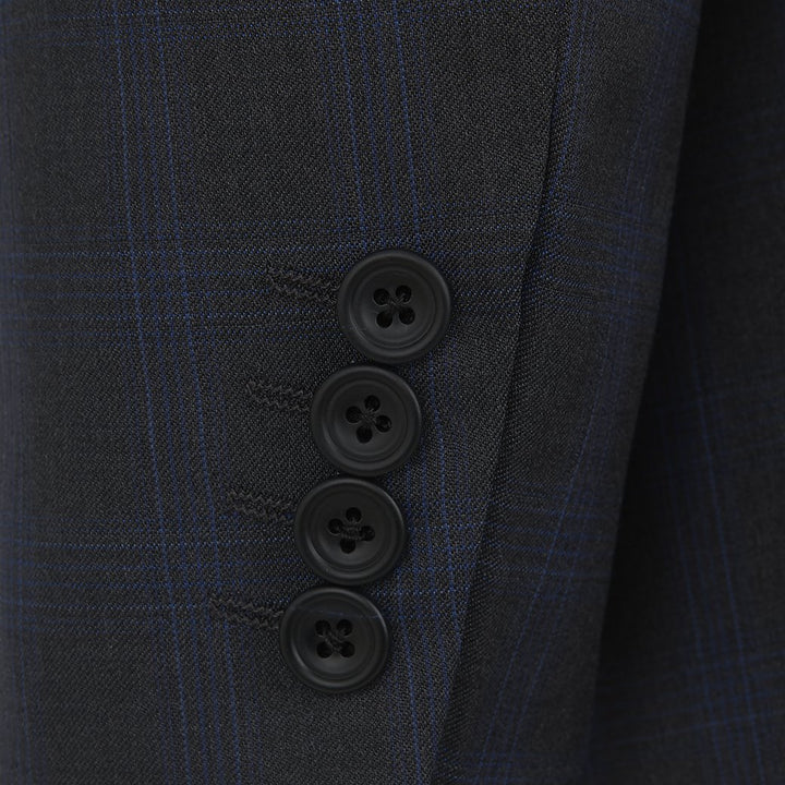 Cambridge Charcoal Blue Glen Check Suit