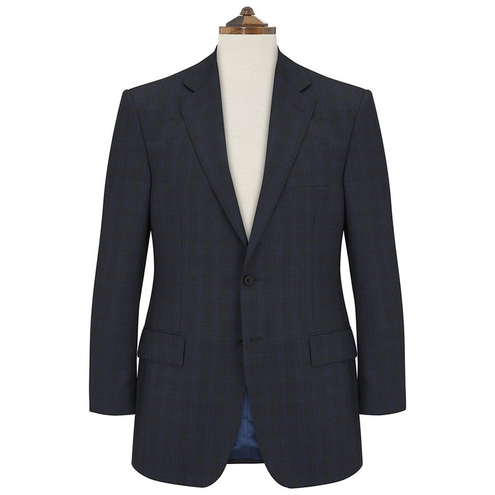 Cambridge Charcoal Blue Glen Check Suit