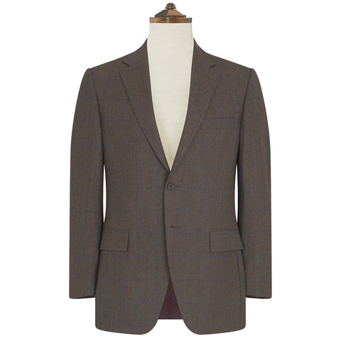 Cambridge Brown and Blue Birdseye Check Suit