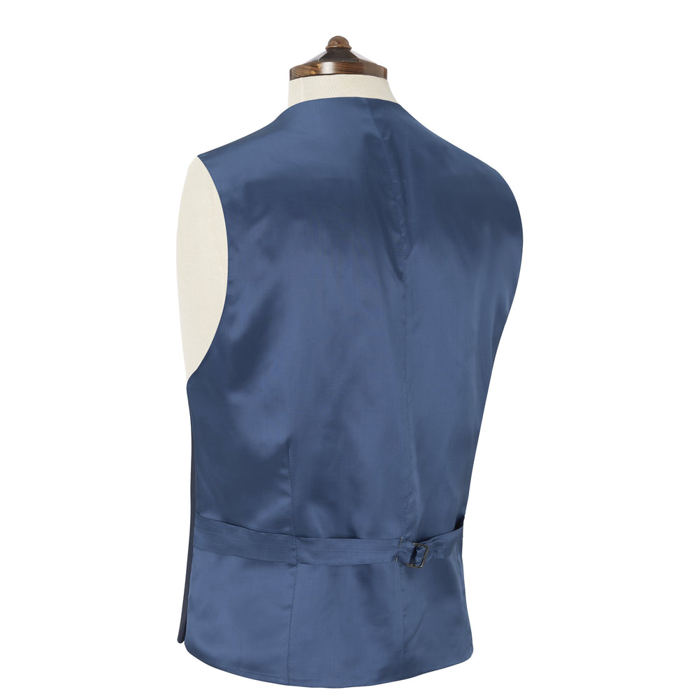 Hyde Blue Basketweave Check Waistcoat