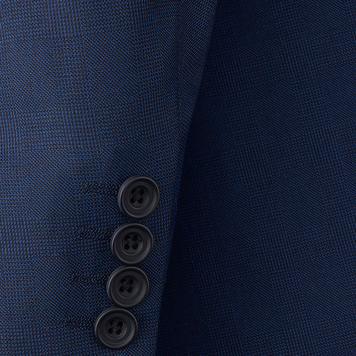 Farringdon Light Navy Basketweave Check Suit