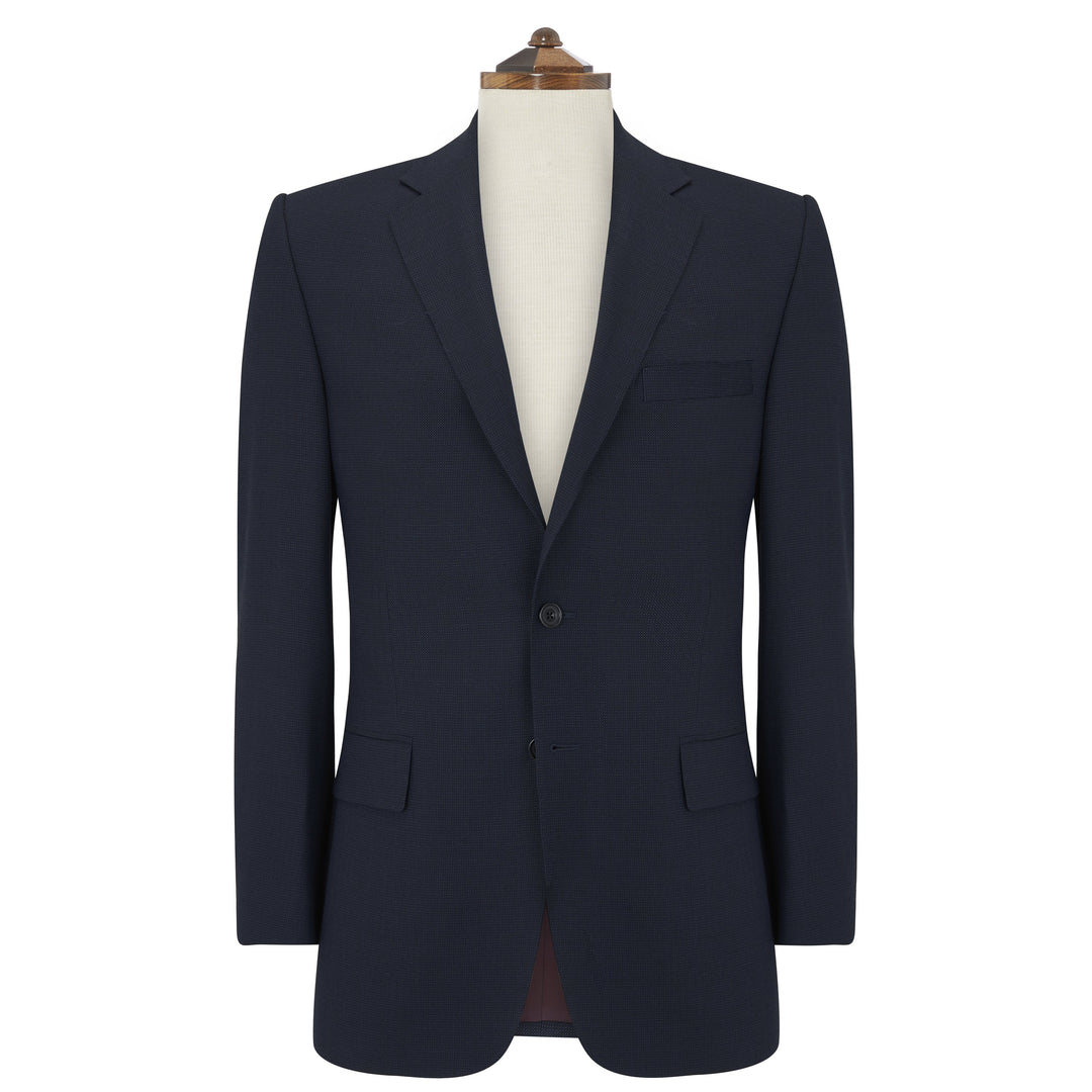 Richmond Navy Twisted Birdseye Suit