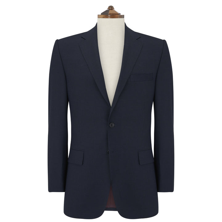 Richmond Navy Twisted Birdseye Suit
