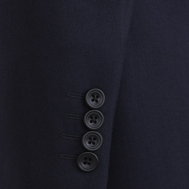 Kensington Navy Wide Herringbone Suit