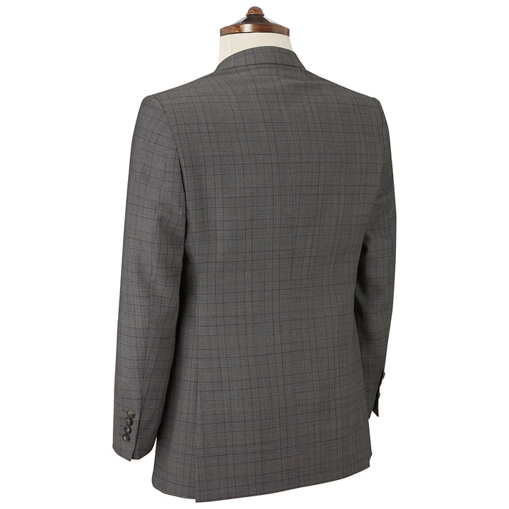 Kilburn Grey and Wine Prince of Wales Check Suit