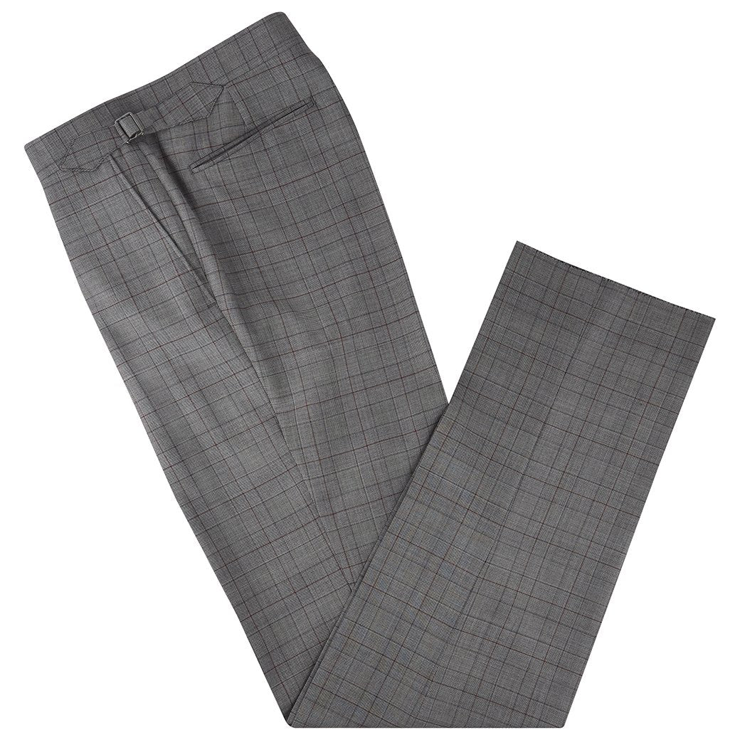Kilburn Grey and Wine Prince of Wales Check Suit