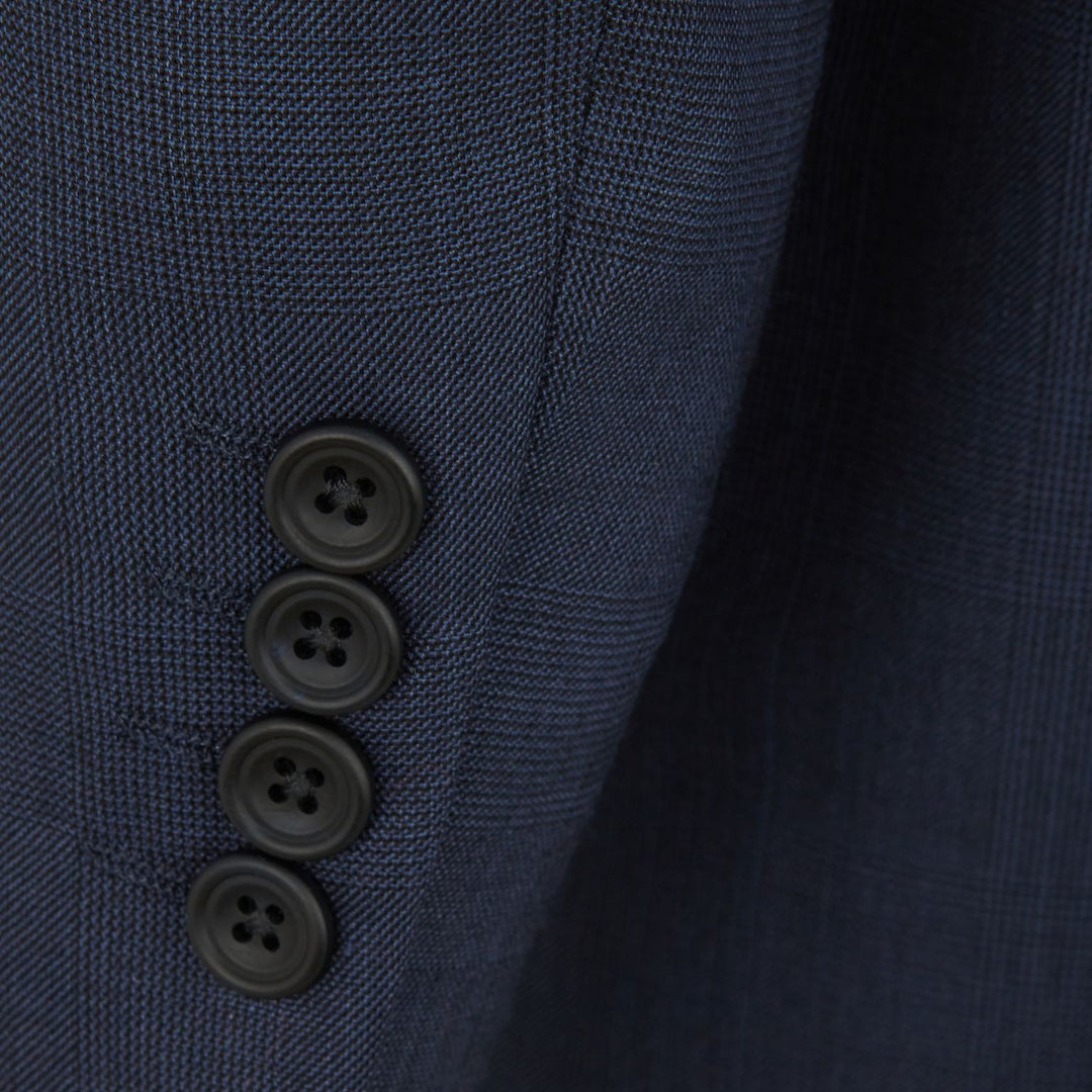 Farringdon Navy Tonal Check Suit